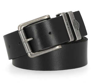 Mens Accessories: Harley-Davidson Live To Ride Metal Keeper Belt (Dark Brown)