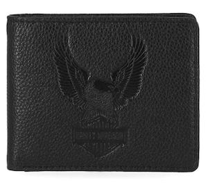 Harley-Davison Men's Billfold Classic Eagle Wallet