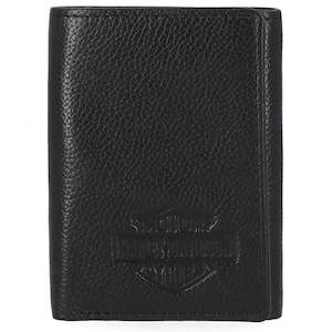 Harley-Davidson Men's Classic B&S Trifold Wallet