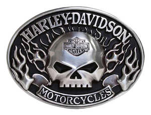 Mens Accessories: Harley-Davidson Immunity Willie G Skull Buckle