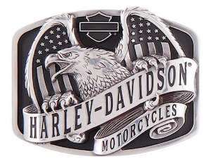 Mens Accessories: Harley-Davidson Eagle Wings Over America Buckle