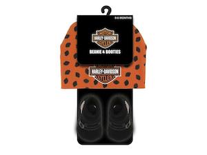 Harley-Davison Boys Beanie & Bootie Set