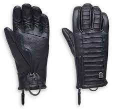 GLOVES-OZELLO,LEATHER,F/F,BLAC