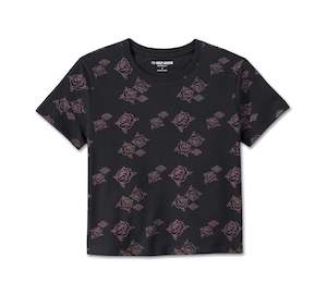 Womens Tees Shirts: Harley-Davidson Ladies Rosebud Top