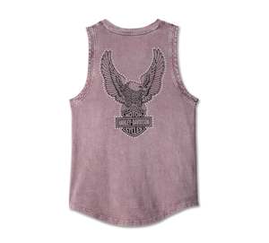 Harley-Davidson Ladies Throttle Lace Up Tank - Grape