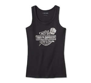 Harley-Davidson Ladies Rose Bar & Shield Tank