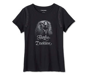 Womens Tees Shirts: Harley-Davidson Ladies Monument Valley Tee