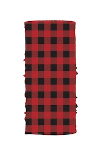 Red Plaid Winter Neck Tube