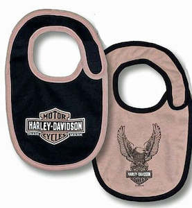 Harley-Davidson Girls 2 Pack Bib Set