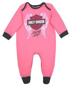 Girls Harley-Davidson Footed Coverall