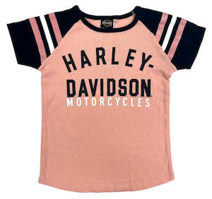 Girls Gear: Harley-Davidson Girls Pink Sports Tee