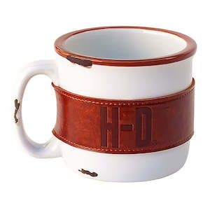 Bar & Shield Wrapped Camp Fire Mug