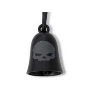 Ride Bells: Harley-Davidson Matt Black Ride Bell with Skull