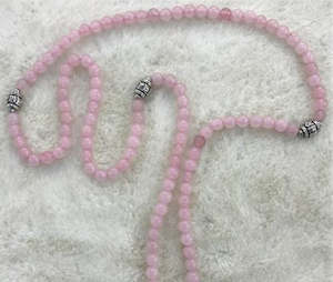 Florist: Rose Quartz Mala Necklace - 108 Beads Gift