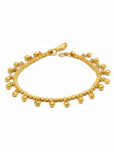 Gold Bracelet: 22ct Gold Charms Ladies Bracelet