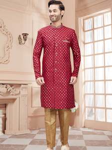 Mens: Mens Sequin Embroidered Kurta Set