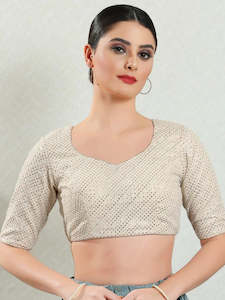 Saree Blouses: Sequence Work Fancy Blouse