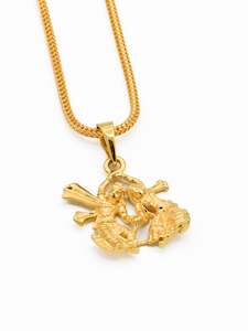 Pendants: 22ct Gold Radhe Krishna Pendant