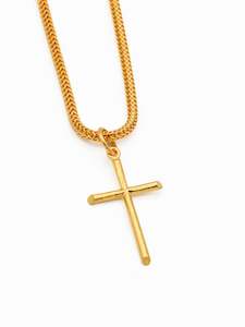 Pendants: 22ct Gold Cross Pendant