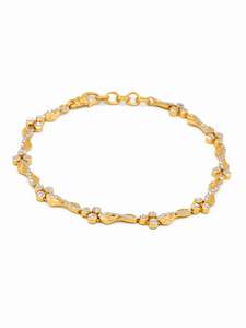 22ct Gold Two Tone Ladies Bracelet