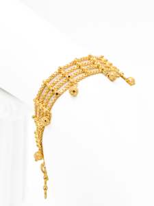 22ct Gold 4 Row Ladies Bracelet