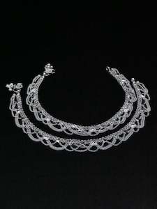 Ladies Silver Anklets