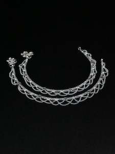 Ladies Silver Anklets