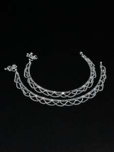 Ladies Silver Anklets