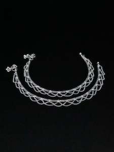 Ladies Silver Anklets