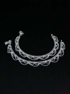 Ladies Silver Anklets