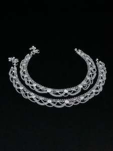 Ladies Silver Anklets