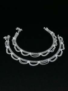 Ladies Silver Anklets