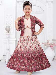 Girls Wear: Niharika Flair Suit With Jacket.