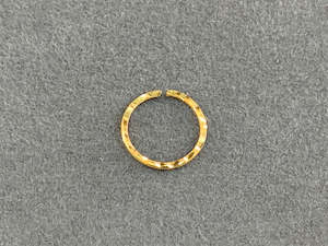 22ct Gold Hammered Nose Ring