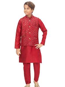 Boys Embroidered Kurta Set