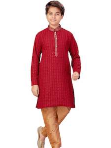 Boys Embroidered Kurta Payjama