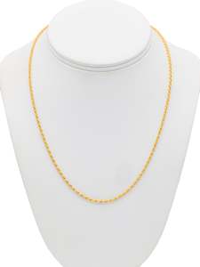 22ct Gold Rope Chain - 50 cm