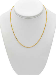 22ct Gold Fox Tail Chain - 40 cm