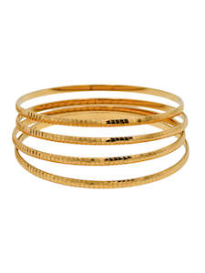 22ct Gold 4 Bangles