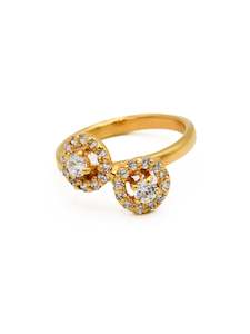 22ct Gold CZ Baby Ring