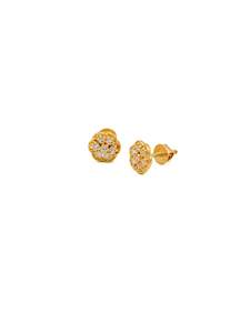 22ct Gold CZ Stud Earrings