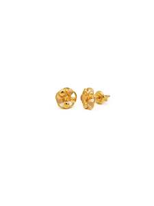 22ct Gold Studs Baby: 22ct Gold Flower Stud Earrings