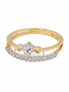 18ct Gold 0.19ct Diamond Ladies Ring