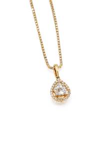 18ct Gold: 18ct Gold Diamond Pendant - 0.41 cts