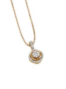 18ct Gold Diamond Pendant - 0.32 cts