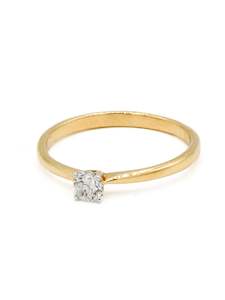 18ct Gold 0.20ct Diamond Ladies Ring