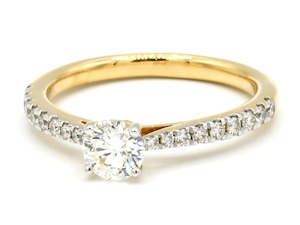 18ct Gold 0.75ct Solitaire Diamond Ring