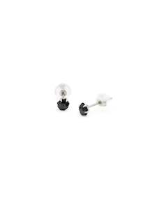 Diamond: Platinum Black Diamond Earrings