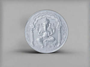 10 Gram Silver Ganesha Coin