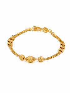 22ct Gold Ball 1 Piece Baby Bracelet